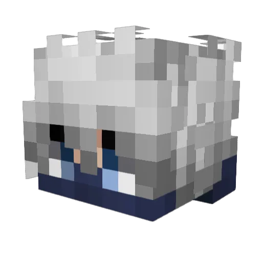 ThunderStormmm Minecraft avatar head, 3D render