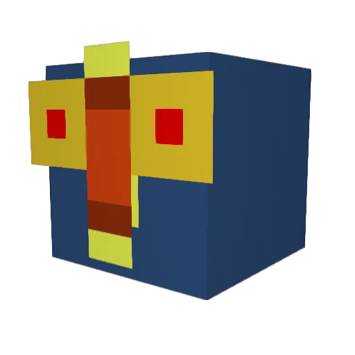 ThunderThumbs14 Minecraft avatar head, 3D render