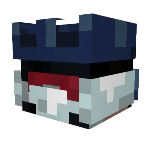 ThunderWave08 Minecraft avatar head, 3D render
