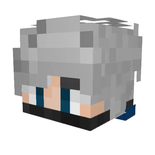 Thunder_640 Minecraft avatar head, 3D render