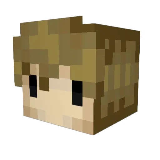 Thunder_Creeper1 Minecraft avatar head, 3D render