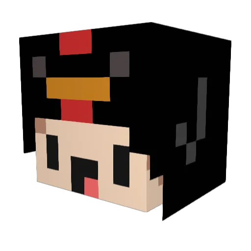 Thunder_Pheonix Minecraft avatar head, 3D render