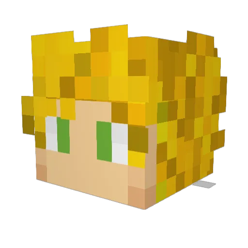 Thunder_Wabbit Minecraft avatar head, 3D render