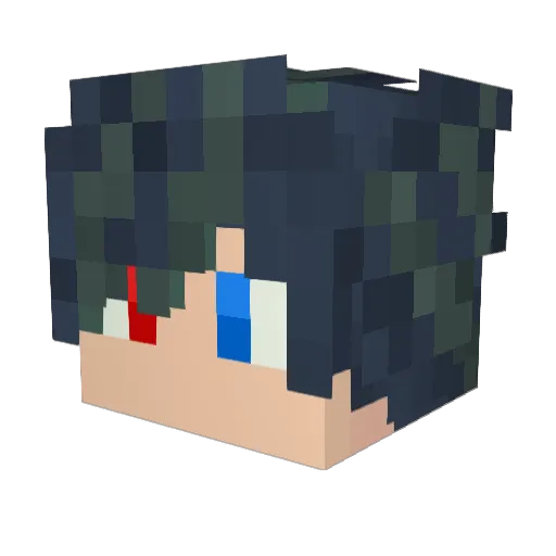 Thunder__Runner Minecraft avatar head, 3D render