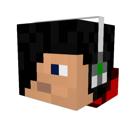 Thunderbird124 Minecraft avatar head, 3D render