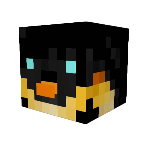 Thundercat98 Minecraft avatar head, 3D render