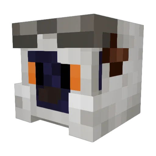 Thunderchild86 Minecraft avatar head, 3D render