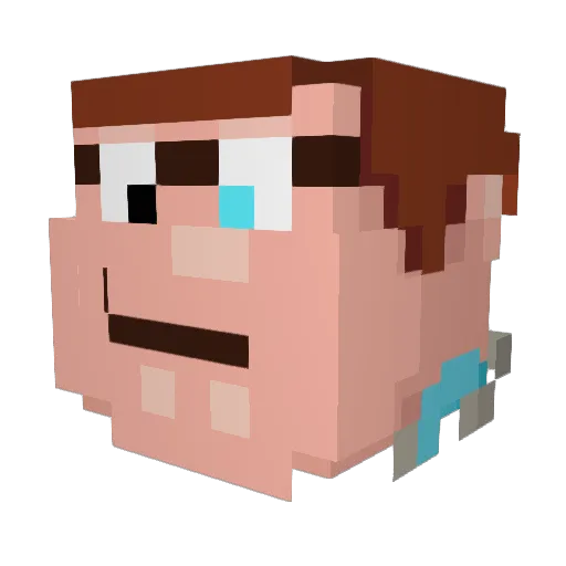 Thundereye_mc Minecraft avatar head, 3D render