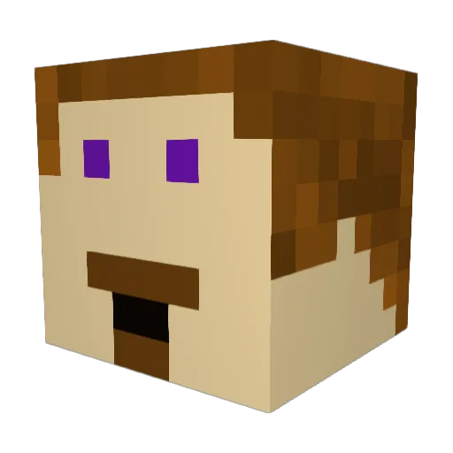 Thunderfrog1 Minecraft avatar head, 3D render