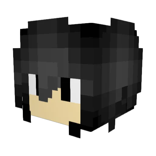 Thundergiant111 Minecraft avatar head, 3D render
