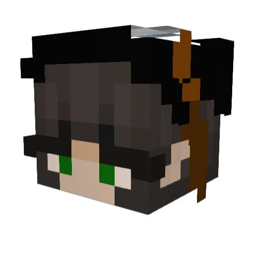 Thundergogo Minecraft avatar head, 3D render
