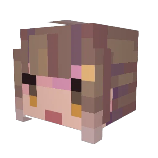 Thundering_Howl Minecraft avatar head, 3D render