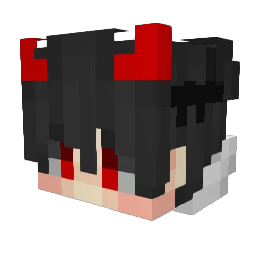 Thunderjers Minecraft avatar head, 3D render