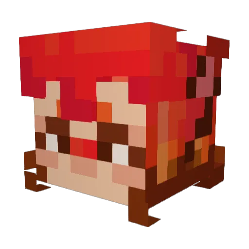 Thunderkitten03 Minecraft avatar head, 3D render