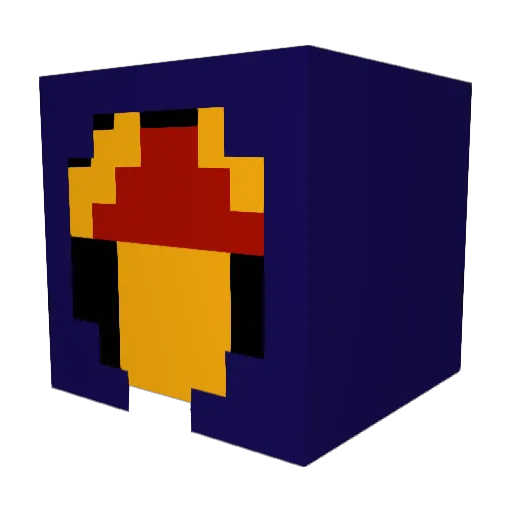ThundersLight Minecraft avatar head, 3D render