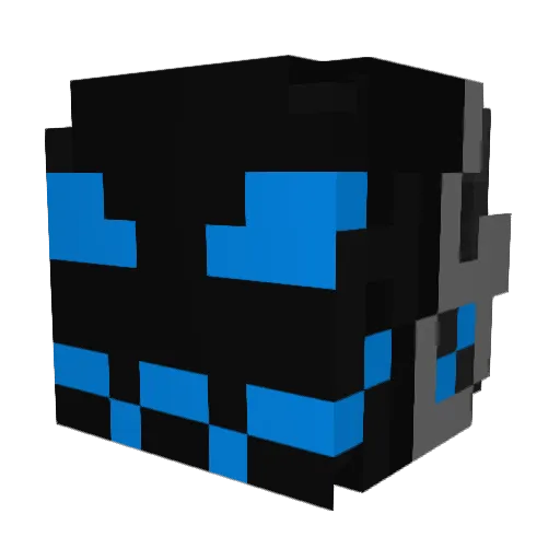 Thundrakion Minecraft avatar head, 3D render
