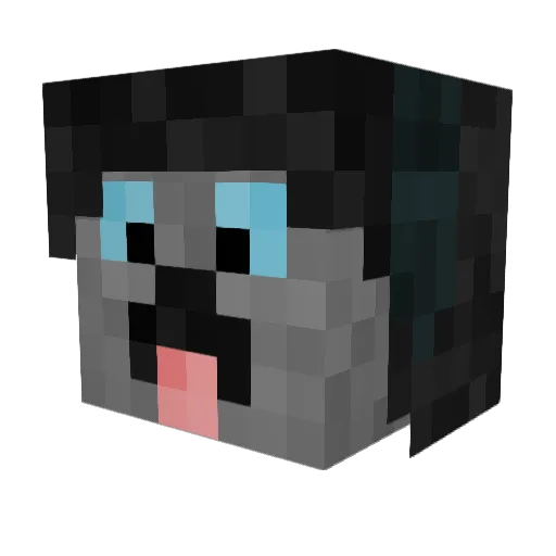 Thurau Minecraft avatar head, 3D render