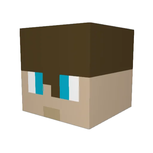 Thurman2012 Minecraft avatar head, 3D render