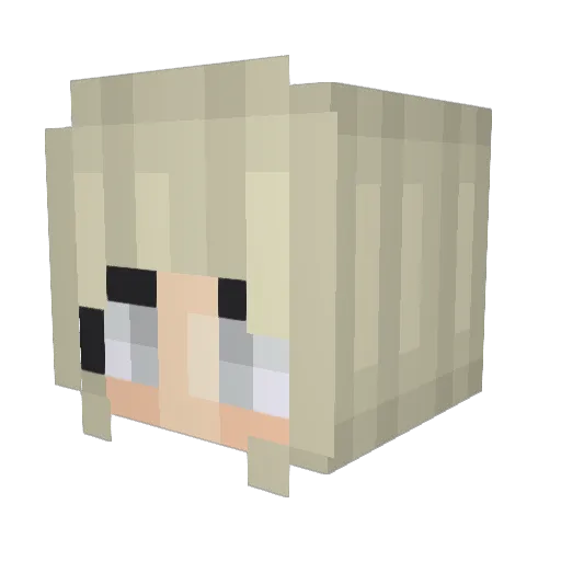 Thurmond Minecraft avatar head, 3D render