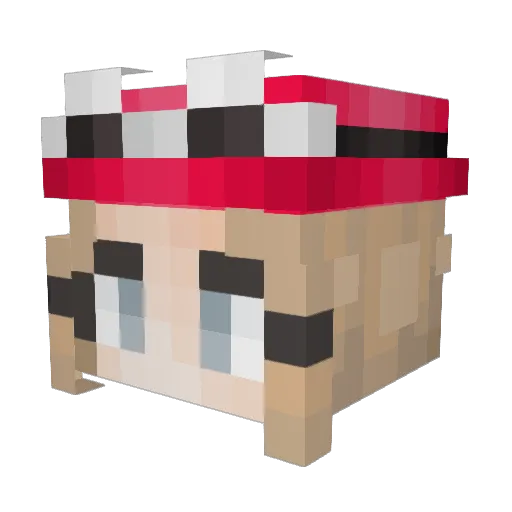 ThusSerenity Minecraft avatar head, 3D render
