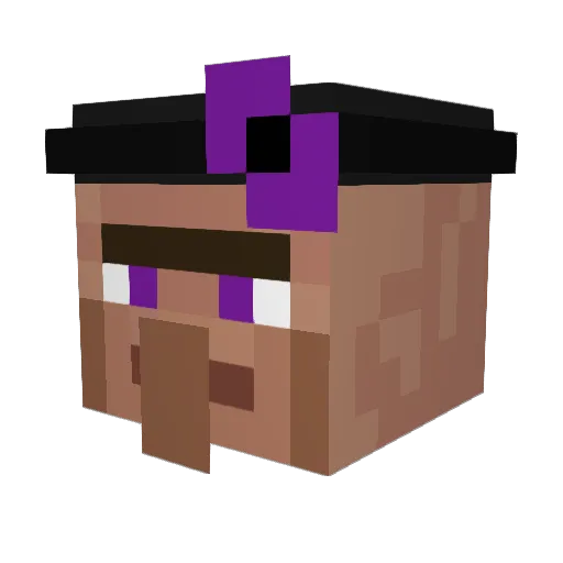 ThuulBot Minecraft avatar head, 3D render