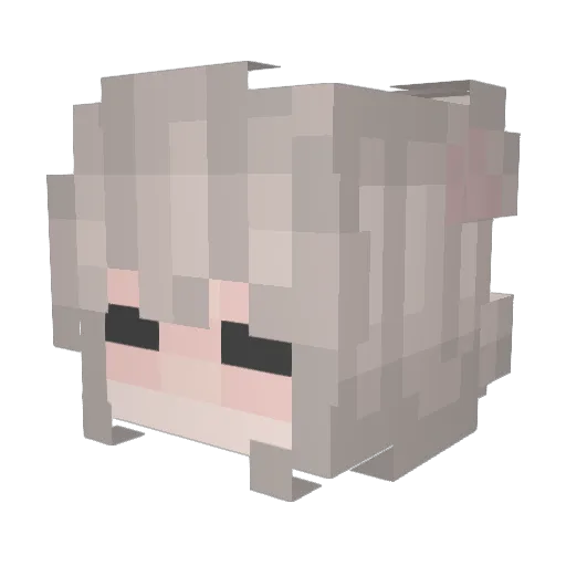 ThuyTrang03 Minecraft avatar head, 3D render
