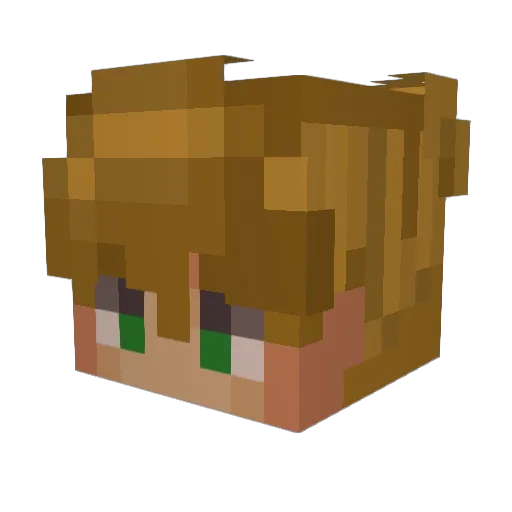 ThwileGo Minecraft avatar head, 3D render