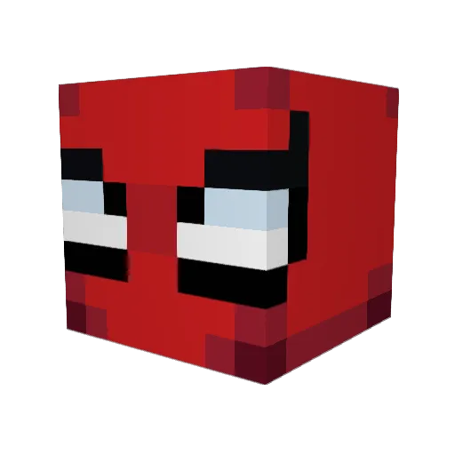 Thwp Minecraft avatar head, 3D render