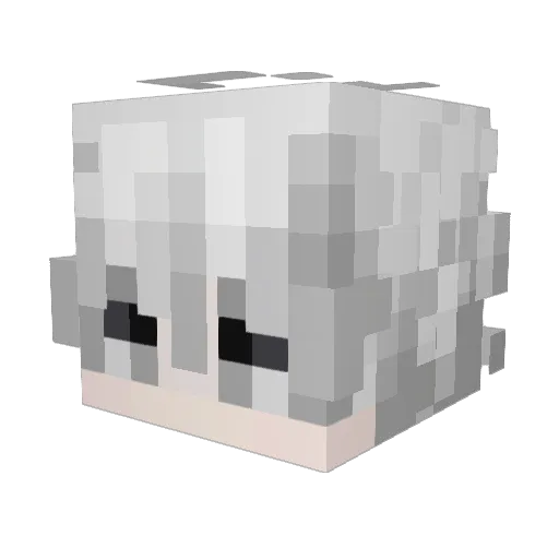 ThxDohy Minecraft avatar head, 3D render