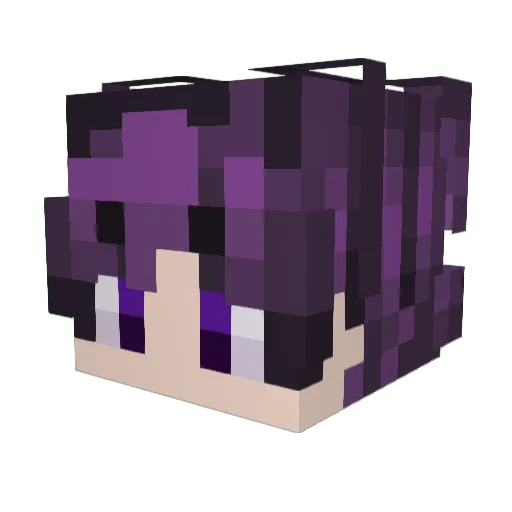 ThxDrakox Minecraft avatar head, 3D render