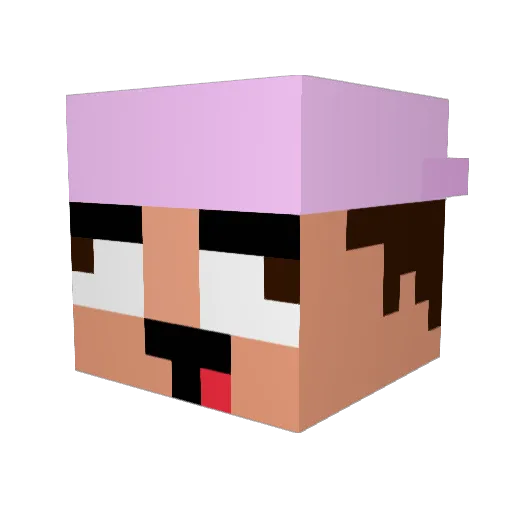 ThxJulius Minecraft avatar head, 3D render