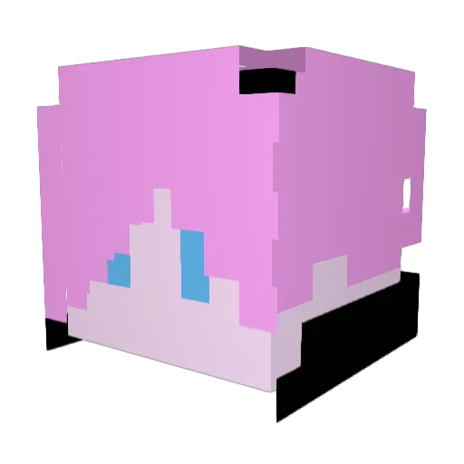 ThxnderX Minecraft avatar head, 3D render