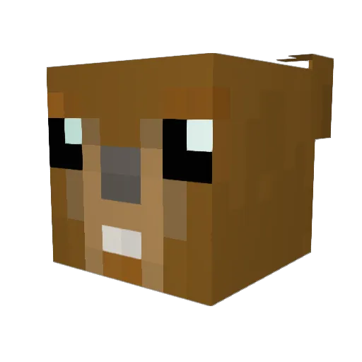 Thxtpxt_z Minecraft avatar head, 3D render