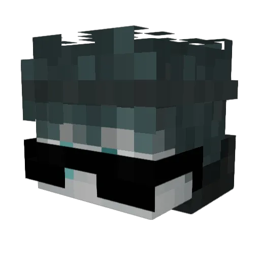 Thy12s Minecraft avatar head, 3D render