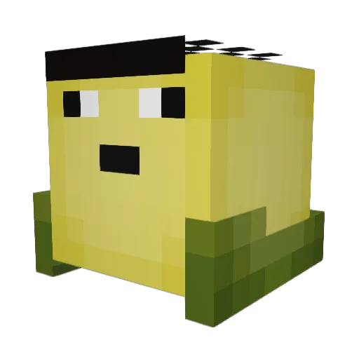 ThyBeanzz Minecraft avatar head, 3D render