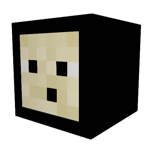 ThyBrenn Minecraft avatar head, 3D render