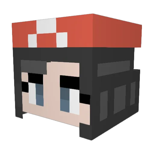 ThyCollecTOR Minecraft avatar head, 3D render