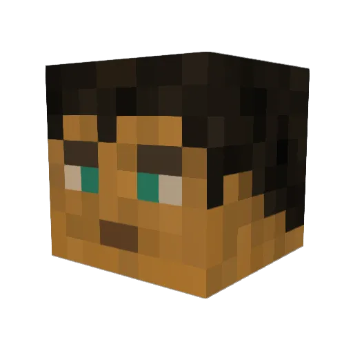 ThyFilthy Minecraft avatar head, 3D render