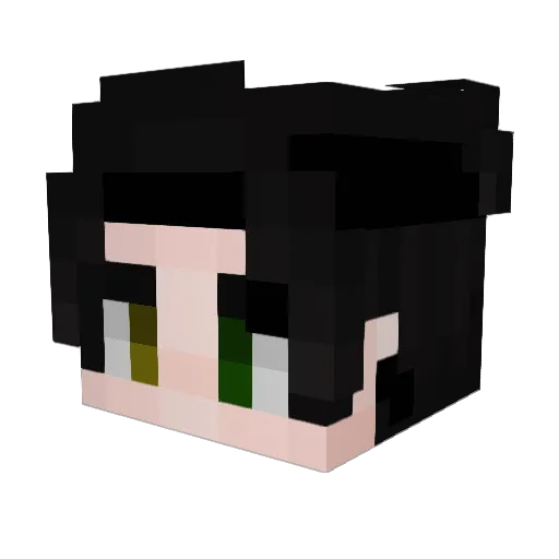 ThyLoaf Minecraft avatar head, 3D render