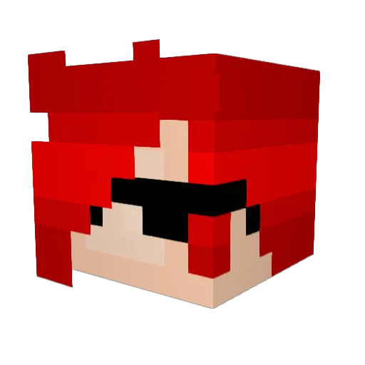 ThyOlDoc Minecraft avatar head, 3D render