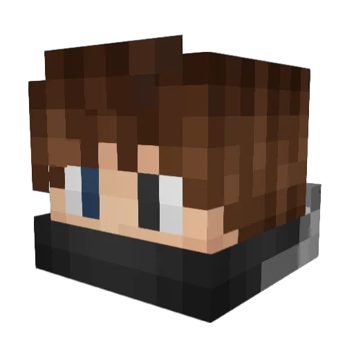 ThyPhantom_ Minecraft avatar head, 3D render