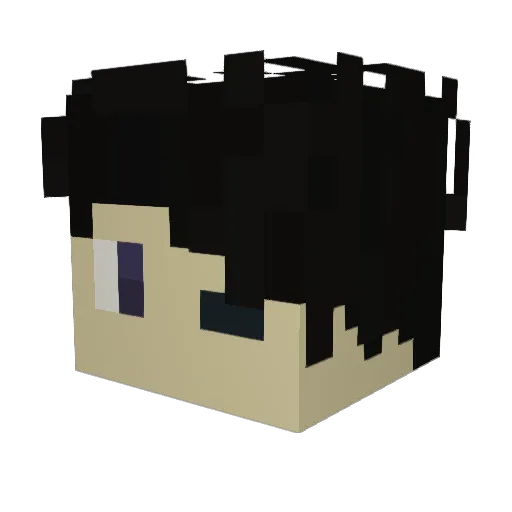 Thy_Light Minecraft avatar head, 3D render