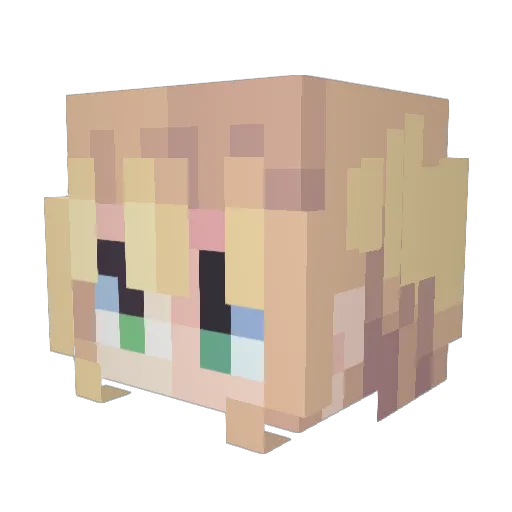 Thyan274 Minecraft avatar head, 3D render