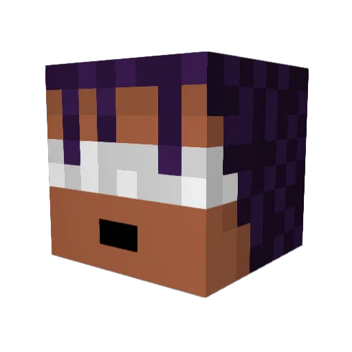 ThyawesomeXD Minecraft avatar head, 3D render