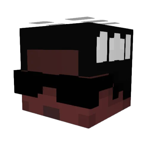 Thydon Minecraft avatar head, 3D render