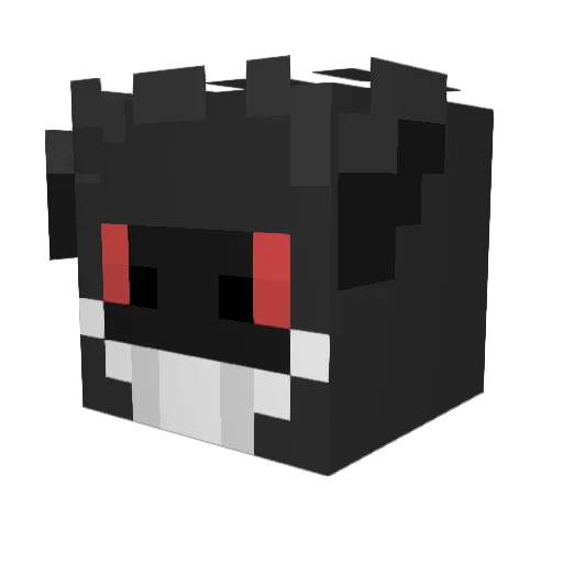 Thyera Minecraft avatar head, 3D render