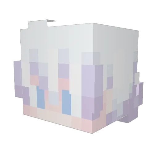 Thyith Minecraft avatar head, 3D render