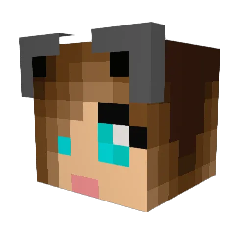 Thyme12 Minecraft avatar head, 3D render