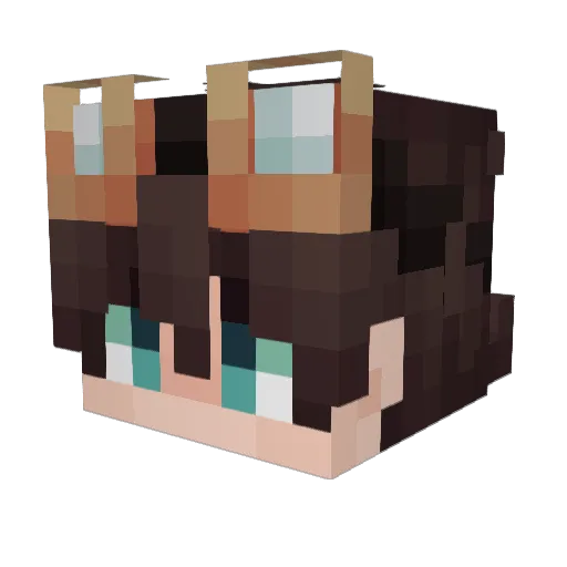 Thyme26 Minecraft avatar head, 3D render