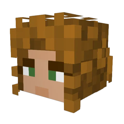 ThymeWizard64 Minecraft avatar head, 3D render
